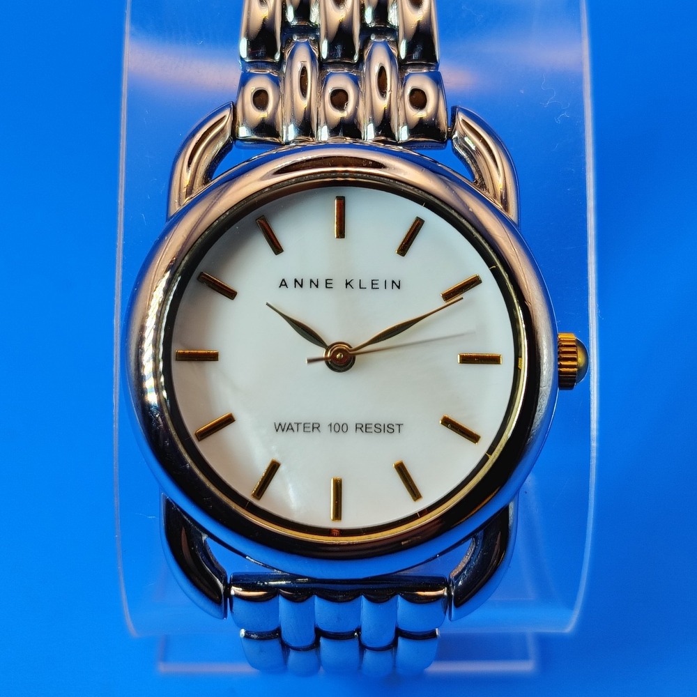 Vintage 2014 Anne‎ Klein Two Tone 30mm Women's Quartz Dress Watch Fully Restored